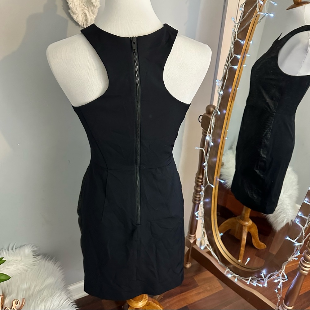 Milly Python Lambskin Leather Racerback Dress - Picture 9 of 12